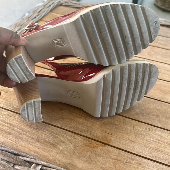 Gadea By Lodi Red Slingback Shoes 38=7.5 - Picture 7 of 9